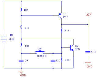 輕觸開關實現自鎖功能電路圖 輕觸開關實現自鎖功能電路圖
